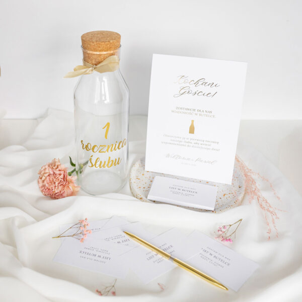 Butelka ksiega gości