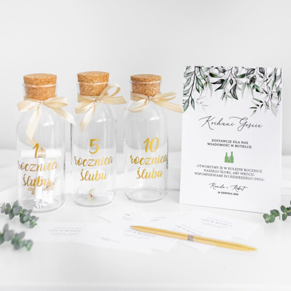 Butelkowa księga gości letnie kolory