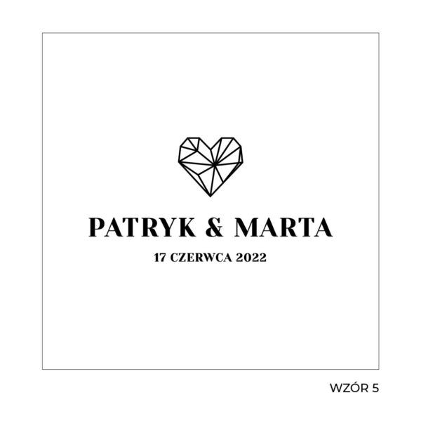 Wzór 5 Księgi gości w kolorze białym.