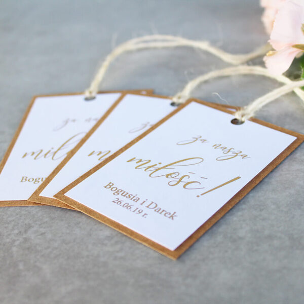 Zawieszki na alkohol z serii eco w odcieniu złota