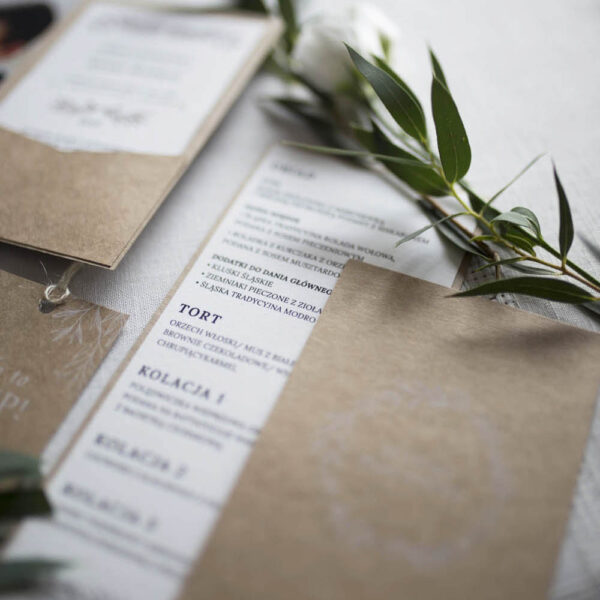Proste menu weselne eco