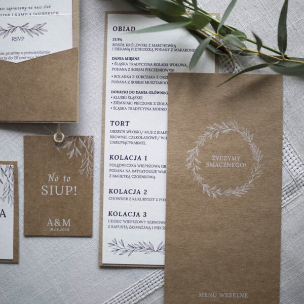 Prosty zestaw ślubny - eco