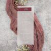 Menu kalka z bordową winietką- Bordo