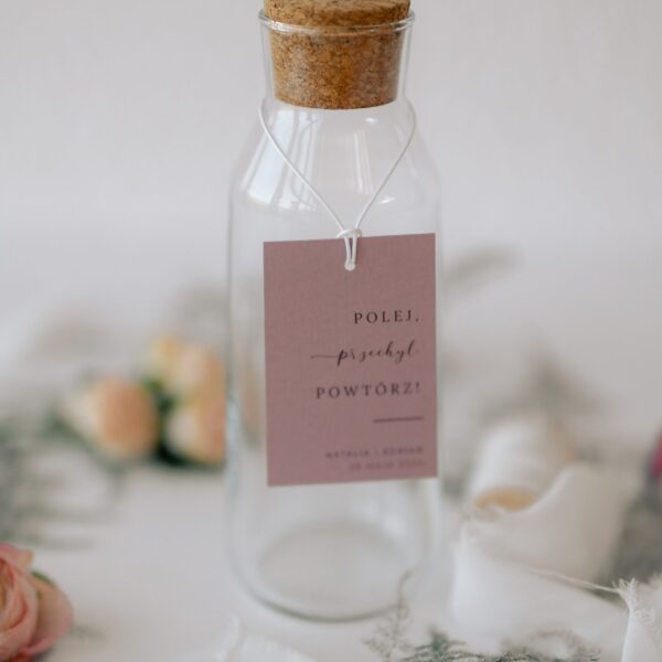 Zawieszka brudny róż, jasna