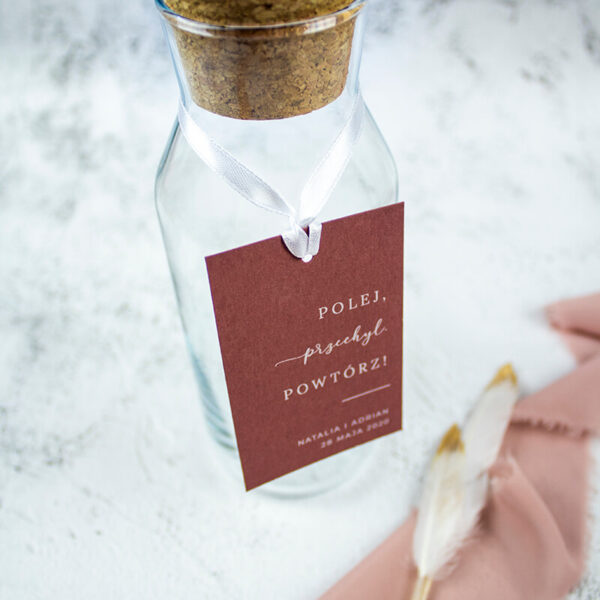 Zawieszki ślubne bordo