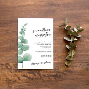 Zmiana terminu uroczystości w delikatnym wzorze