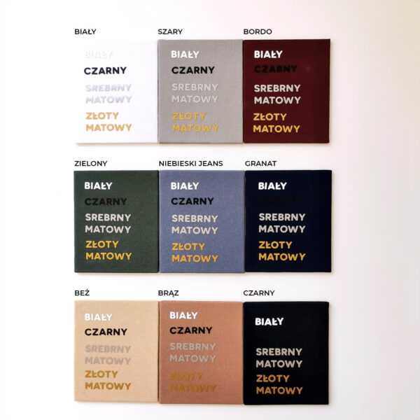 Kolory ksiąg gości.