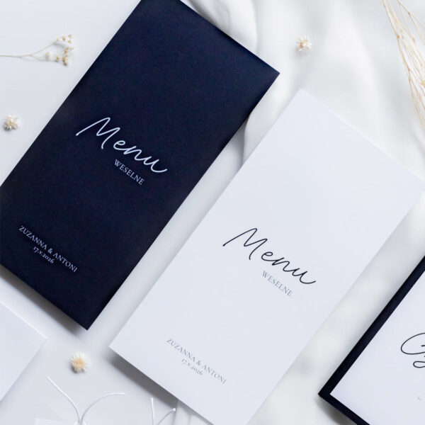 nowoczesne menu weselne
