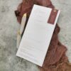 Menu RoseGold z piękną kaligrafią