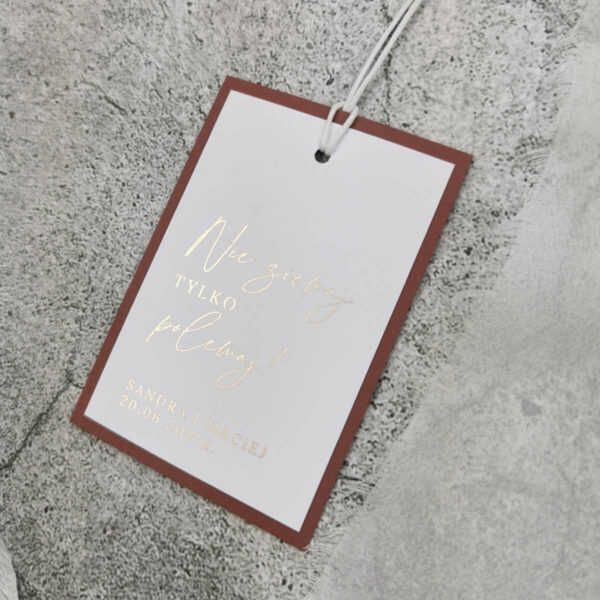 Zawieszka z podkładką - Rose Gold