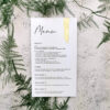 Eleganckie menu z pozłoceniem