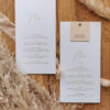 Winietka z menu weselnym - Szyfon - AB for Wedding