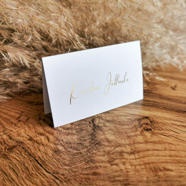 Winietka szyfon - weselna winietka na stół