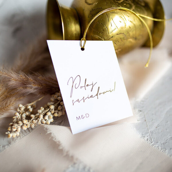 Nowoczesna zawieszka na alkohol, z ręcznym złoceniem.