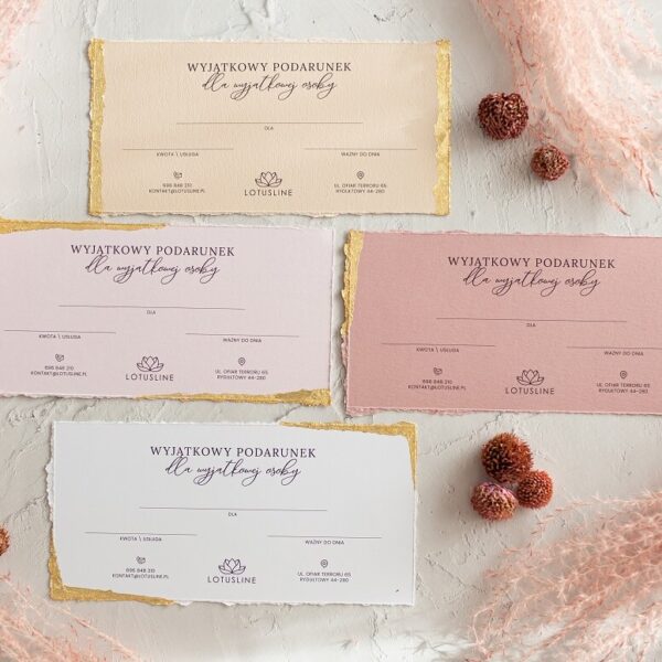 Voucher podarunkowy w oryginalnym stylu