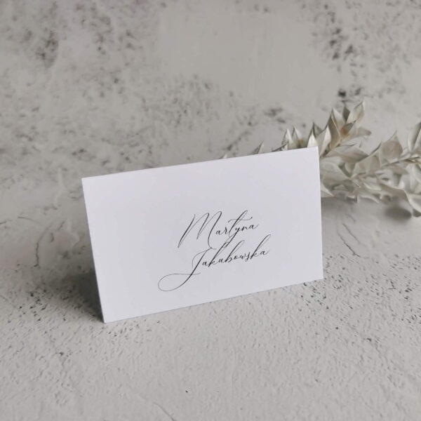 Minimalistyczna winietka ślubna.