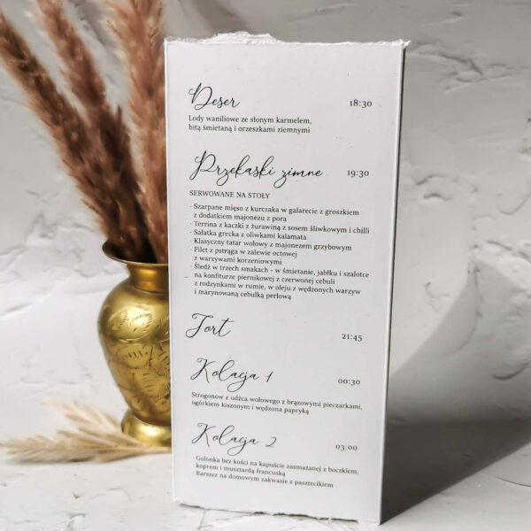 Klasyczne menu weselne