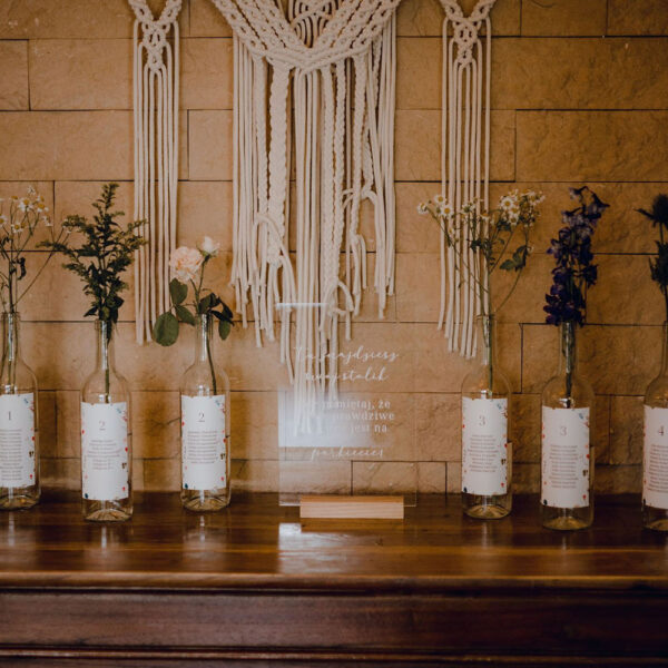 Butelkowy plan stołów