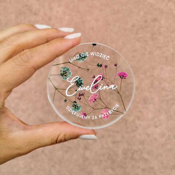 Okrągła winietka z gipsówka