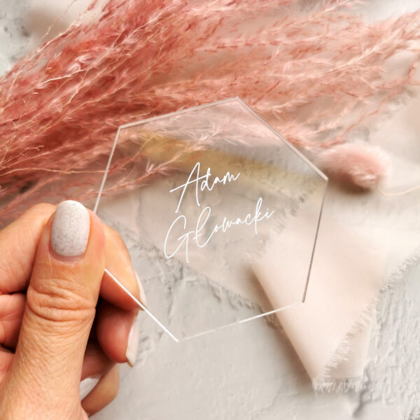 Przeźroczysta winietka - heksagon