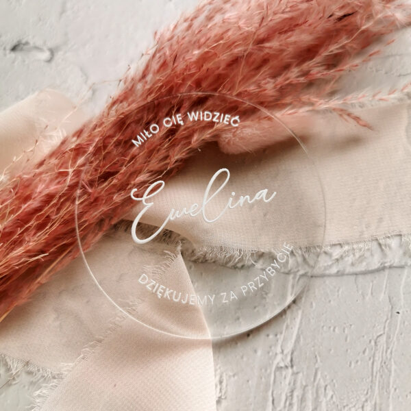 Okrągła winietka plexi