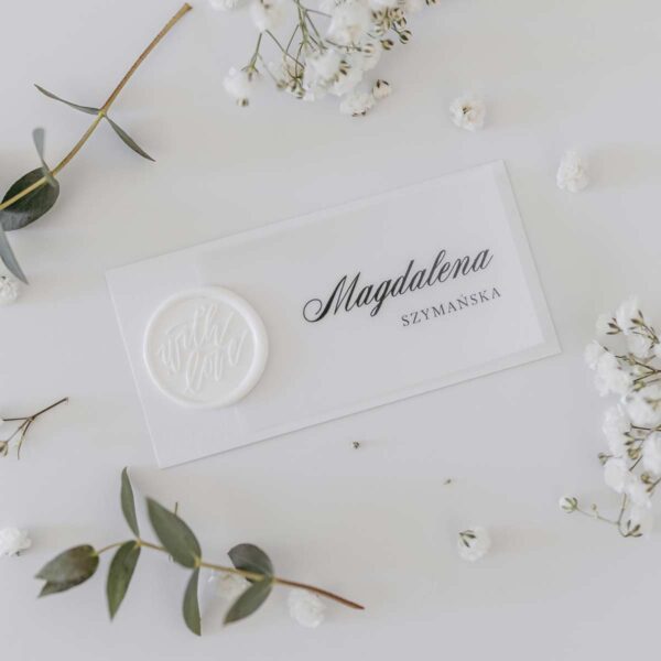 Winietka weselna z lakierem perłowym