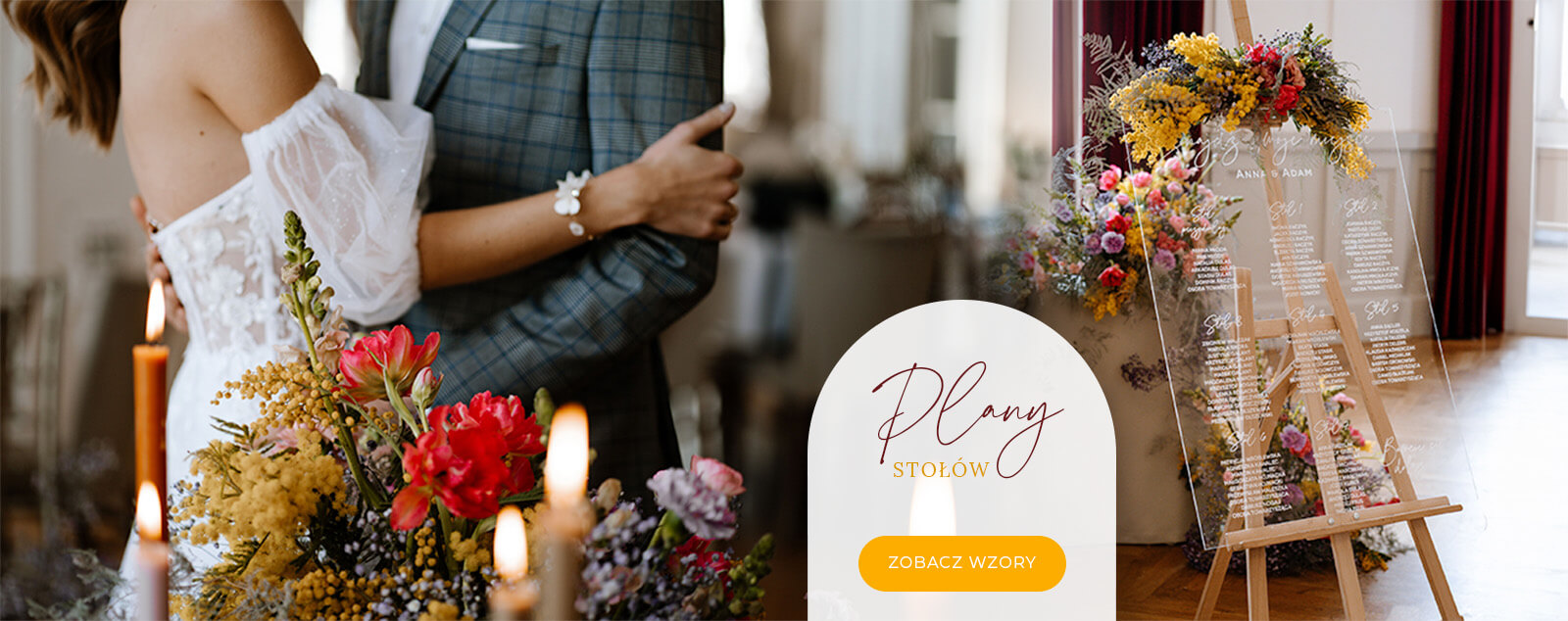 Plany stołów na wesele - baner