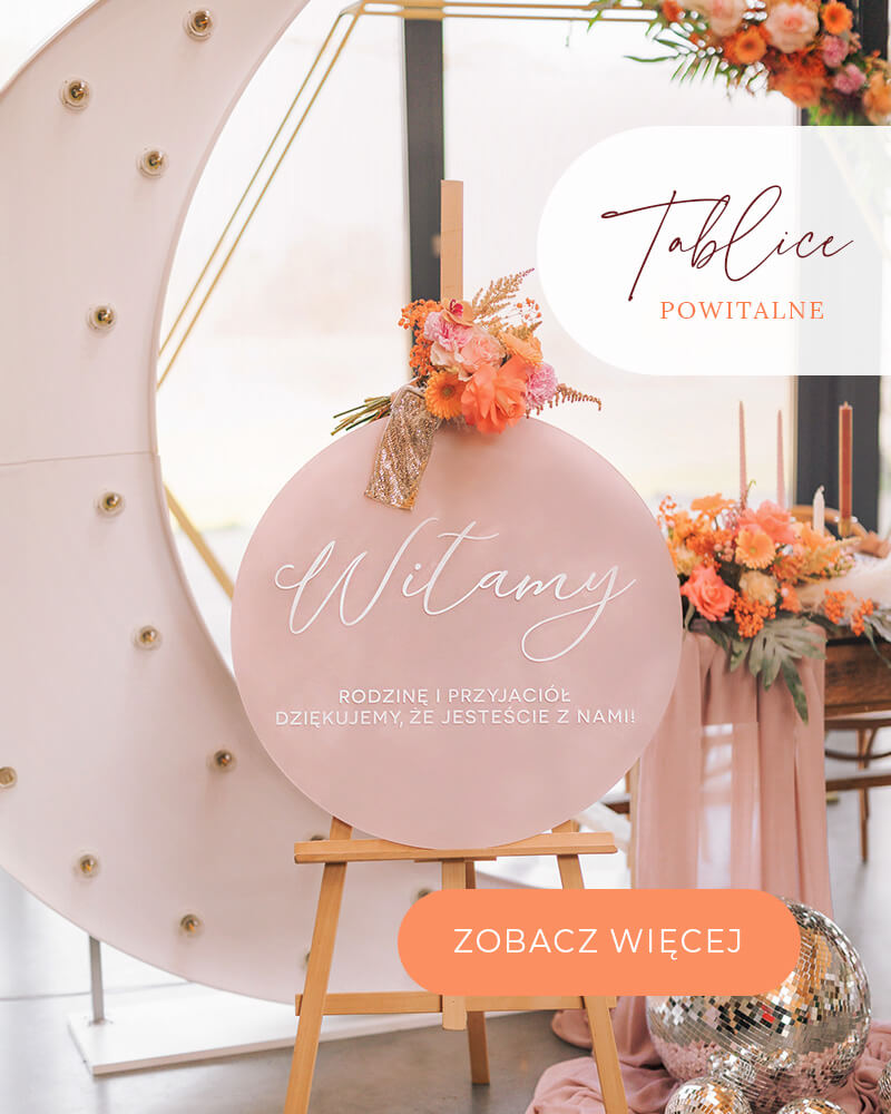 Tablice powitalne na wesele - baner