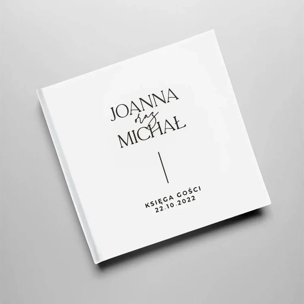 Księga gości minimalistyczna z formie albumu