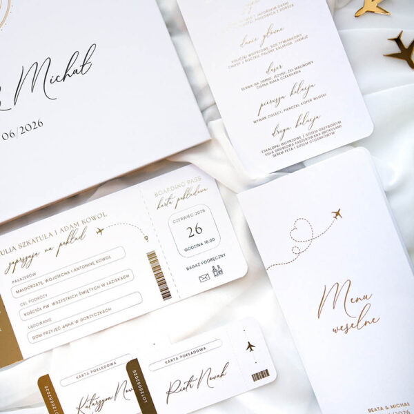 Dodatki ślubne z motywem podróżnym