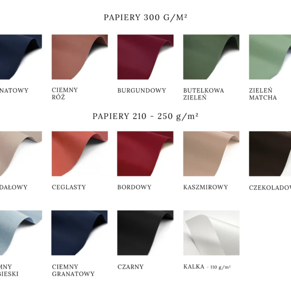 Wzornik papierów do druku białego