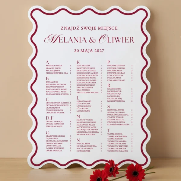 Alternative view of Plan stołów Modern Wave