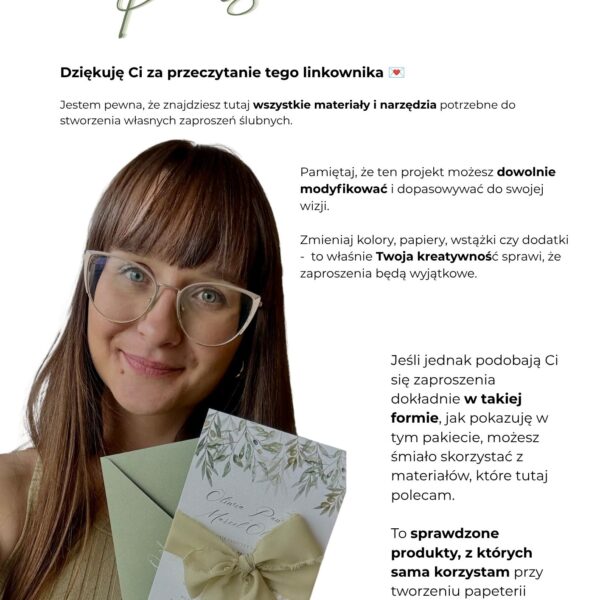 Szablon Canva DIY – Zaproszenia ślubne Oliwka - obrazek 7