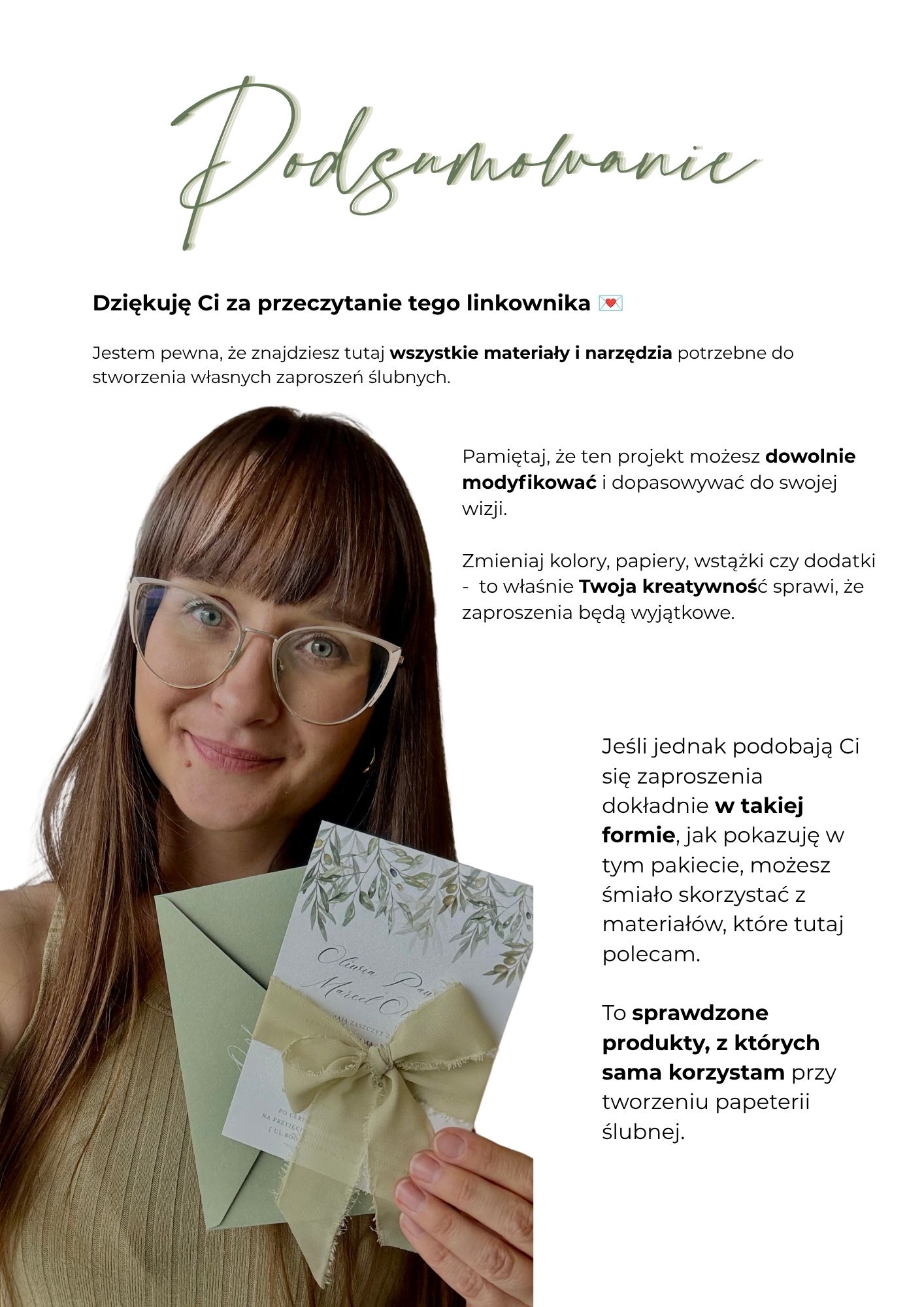 Szablon Canva DIY – Zaproszenia ślubne Oliwka - obrazek 7